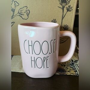 Rae Dunn Pink 'Choose Hope' Mug